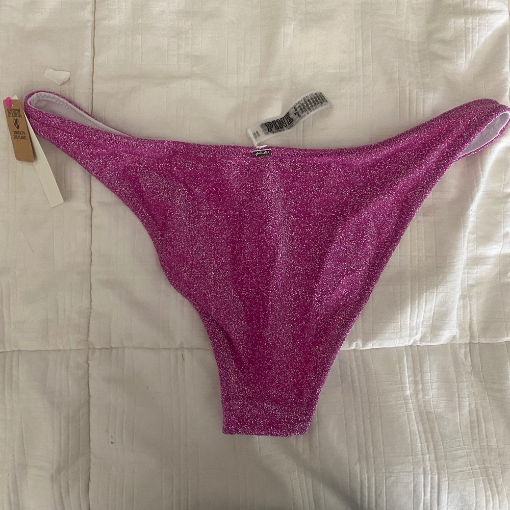 Pink bikini bottom